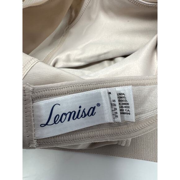 Brand New Leonisa Women's Size 38B Firm Compression Light Brown Bra - Picture 9 of 9